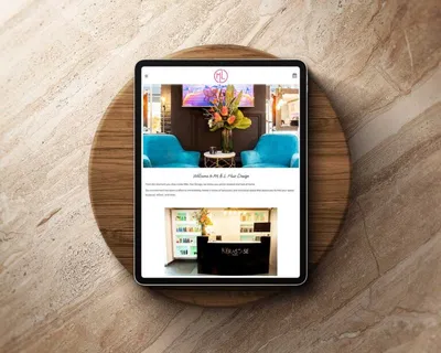 Web Design For Mickail And Ludovic Hairdressers Warlingham By Three Girls Media Ipad 1a